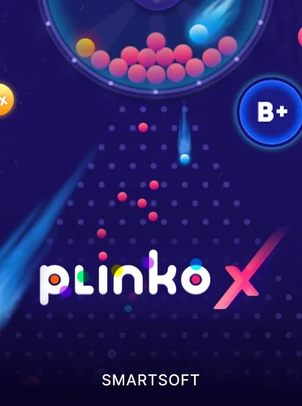 Portada de Plinko X, juego de bolas de la categoría crash
